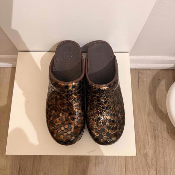 Sanita Danish Clogs Women's 37 Nurse Metallic Backless‎ Mosaic - Picture 5 of 6